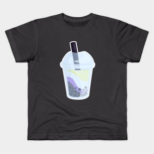 Nonbinary Kawaii Bubble Tea T-Shirt Kids T-Shirt